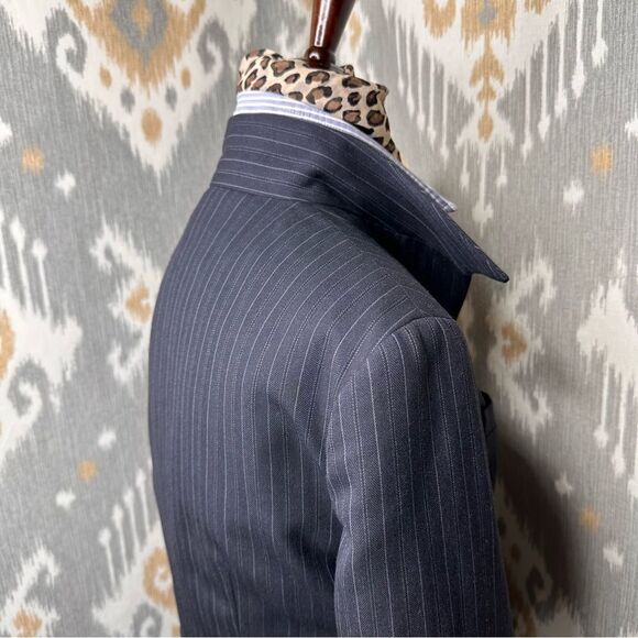 Ralph Lauren Midnight Shadow Stripe Wool Gaberdine Blazer - Picture 9 of 16